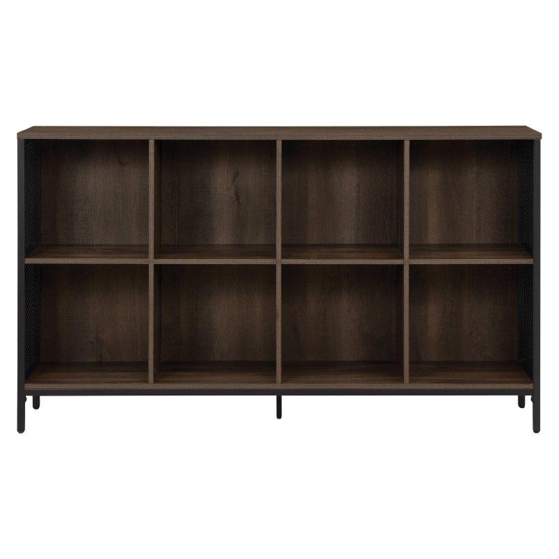 Kahverengi MDF ve Metal 8 Küp Raflı Endüstriyel Kitaplık - 148 cm - 314635