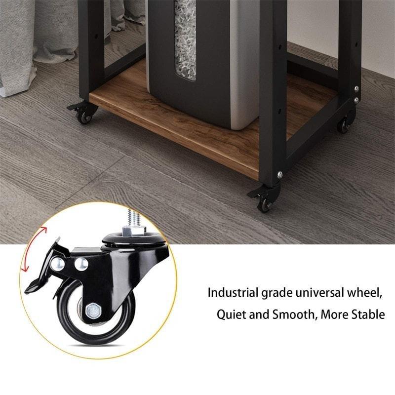 Kahverengi Metal 3 Raflı Ayarlanabilir Kitaplık - 53x36x102 cm - 313064