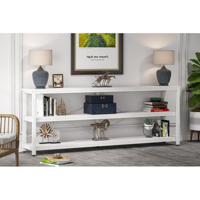 Kahverengi Metal 3 Raflı X-Çerçeveli Ekstra Uzun Dresuar - 180 cm - 332251