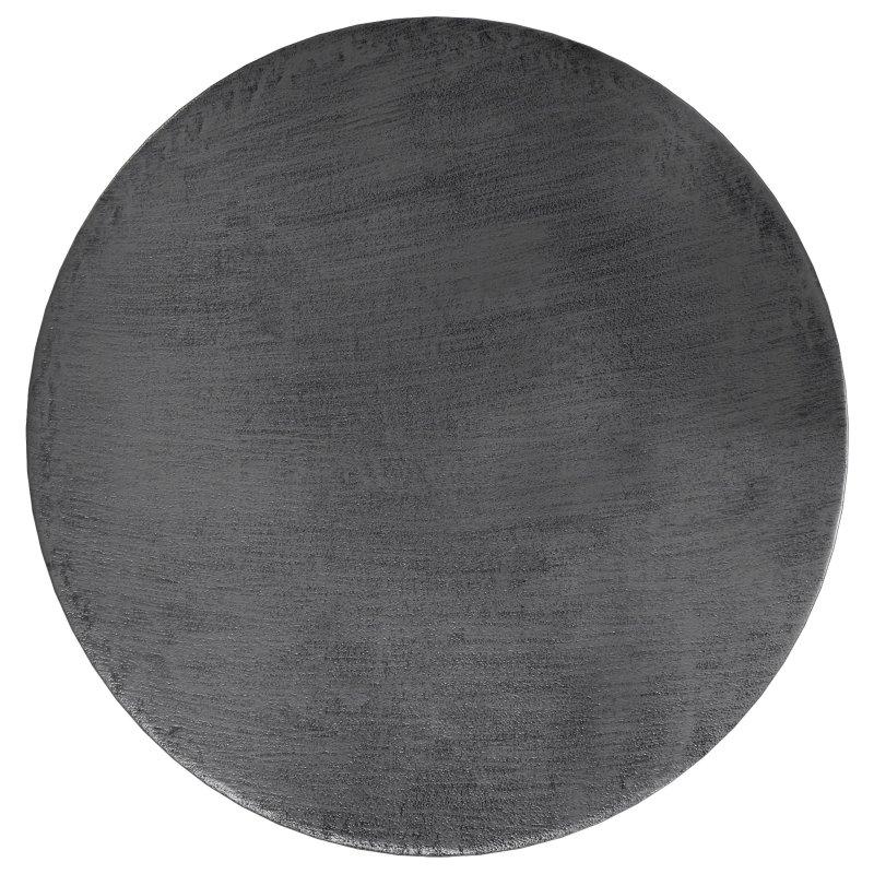 Kahverengi Metal El İşçiliği Dokulu Yuvarlak Orta Sehpa - 75 cm - 241478