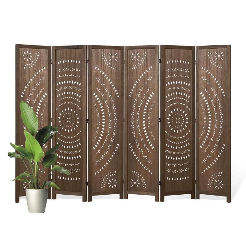 Kahverengi Paulownia Ahşap Ayaklı Katlanır Paravan -170x40x11 cm - 321775 Kahverengi Paulownia Ahşap Ayaklı Katlanır Paravan -170x40x11 cm - 321775