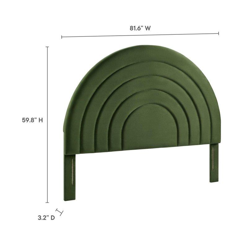 Kahverengi Performans Kadife Kemerli Tasarım King Yatak Başlığı - 208x152 cm - 334636