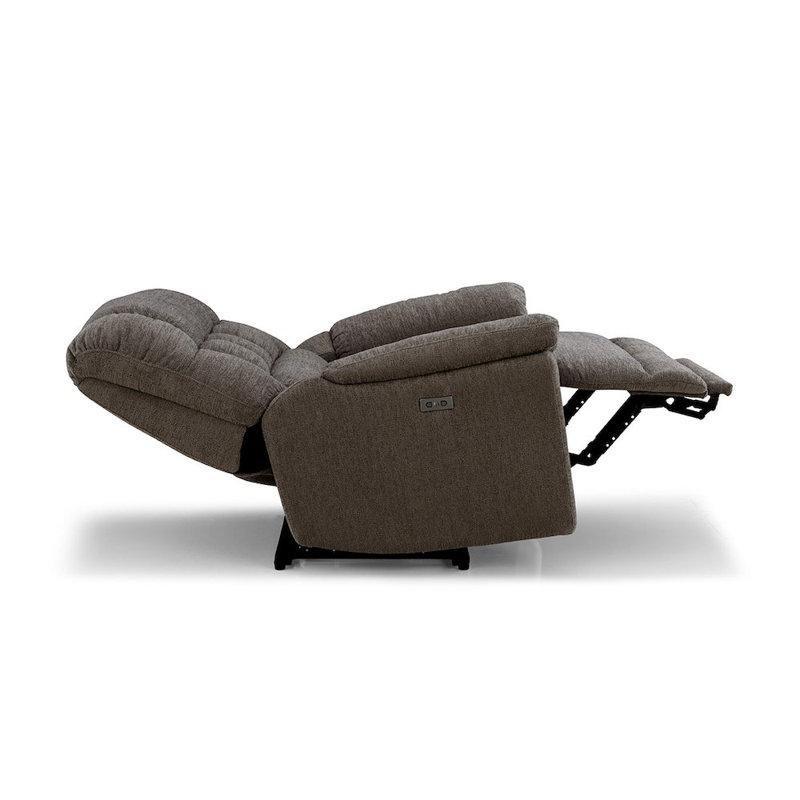 Kahverengi Polyester Elektrikli USB Portlu Yüksek Taşıma Kapasiteli Baba Koltuğu - 100x100 cm - 324099