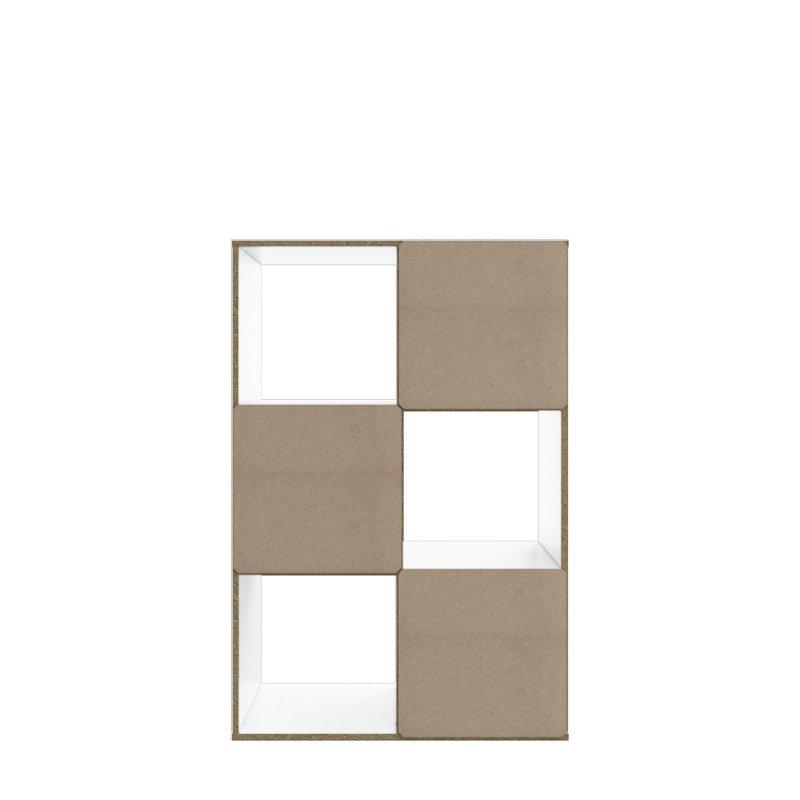 Kahverengi Suntalam 6 Küp Bölmeli Kitaplık - 89 cm - 320228