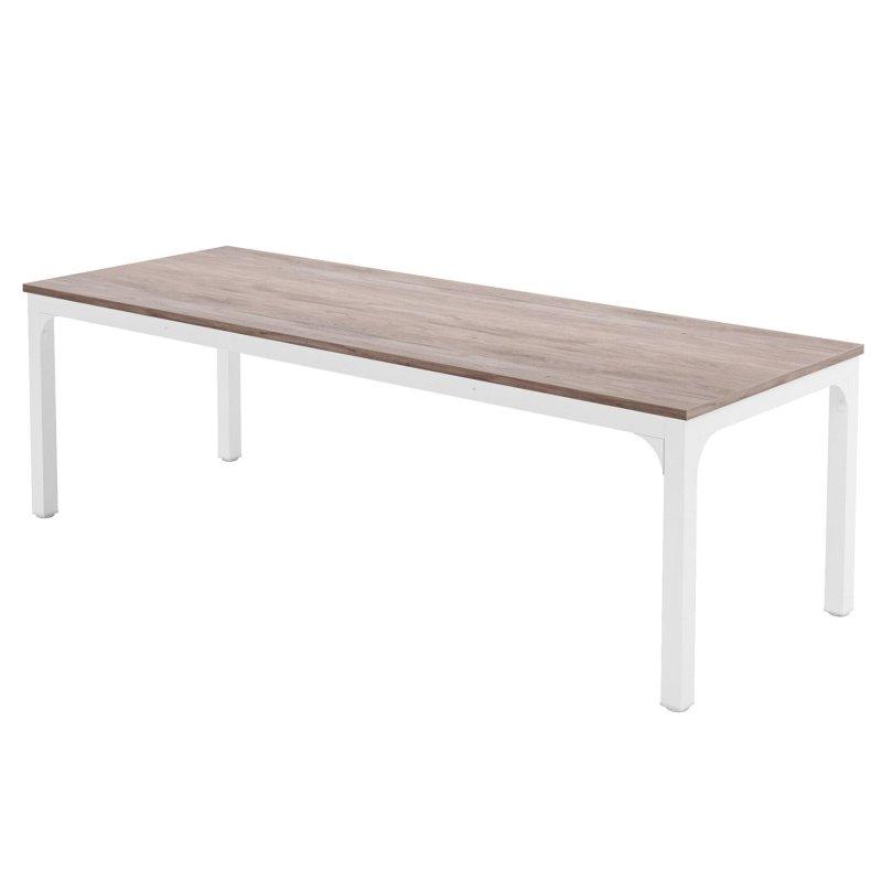 Kahverengi Suntalam ve Siyah Metal İki Kişilik Endüstriyel Ofis Masası - 200 cm - 327110