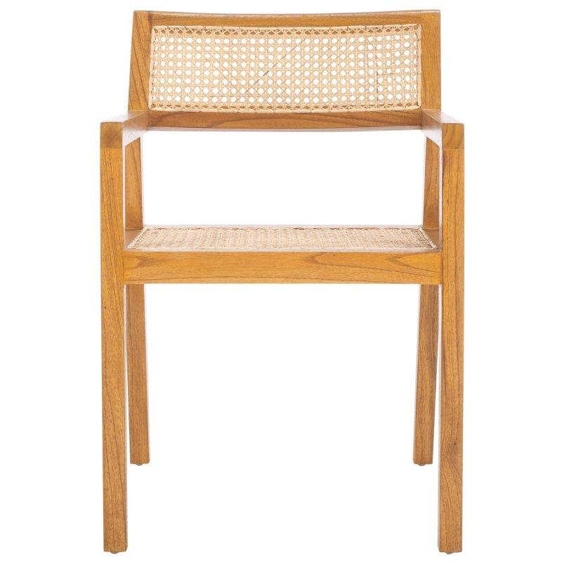 Kahverengi Tik Ağacı Hazır Kurulu Rattan Sandalye - 251972