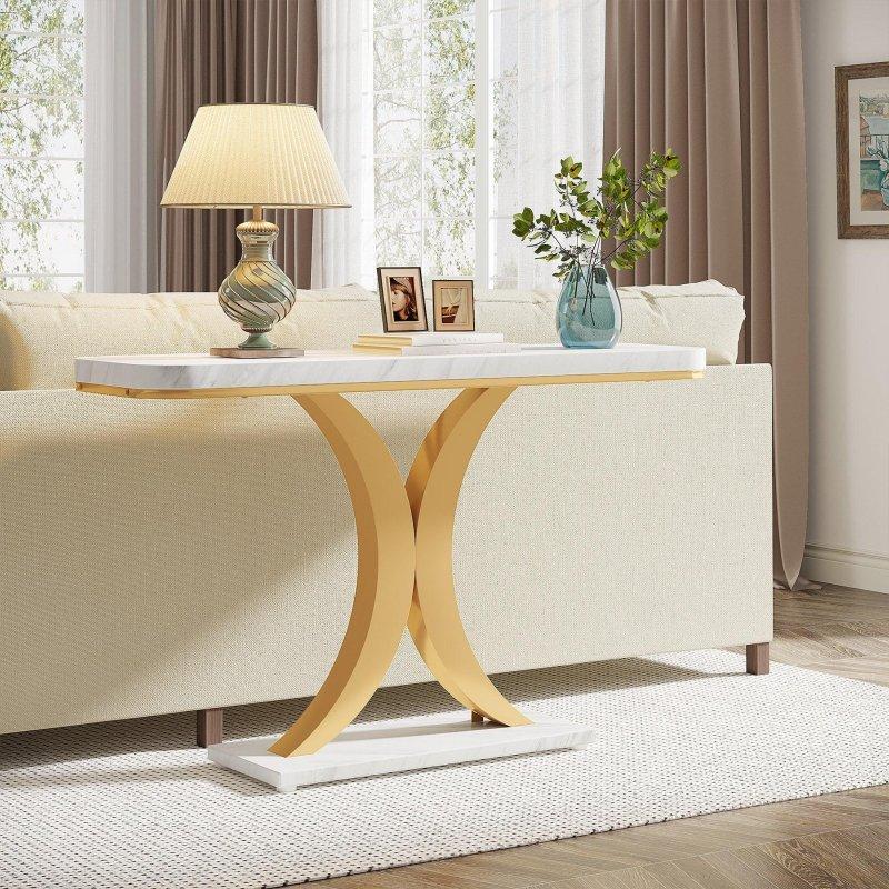 Kahverengi ve Siyah MDF Geometrik Ayaklı Dresuar - 101x30x84 cm - 331000
