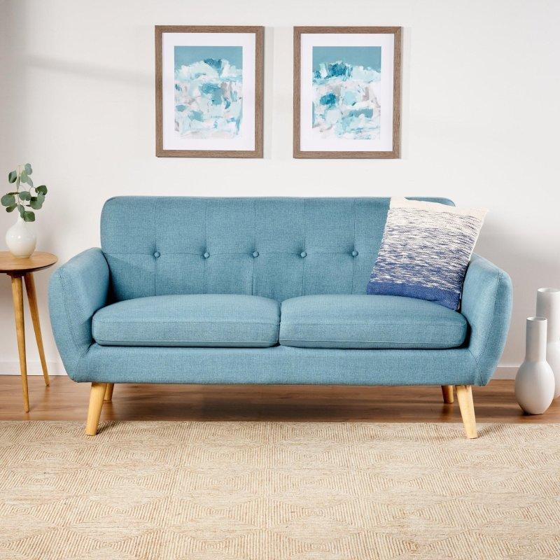 Kapitoneli Mid-Century Modern Kauçuk Ağacı Ayaklı Bohem Koltuk - 171 cm - 294000