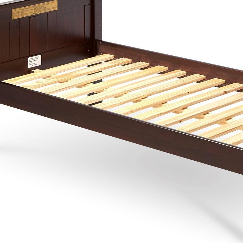 Kapuçino Masif Çam Ağacı Çekmeceli Korumalıklı Yavru Yataklı Karyola - 108x205 cm - 329052