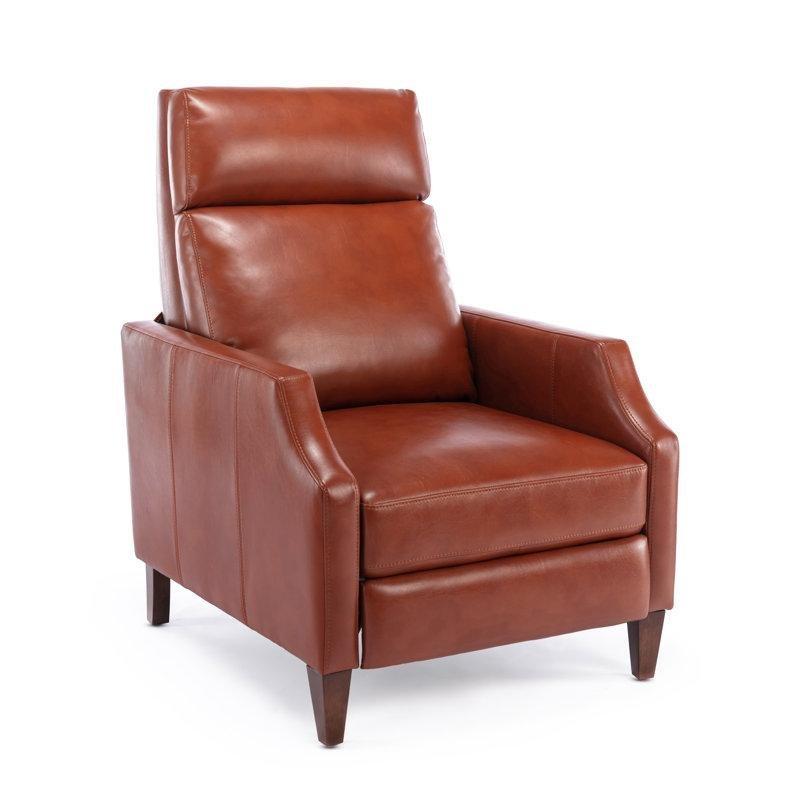 Karamel Suni Deri Manuel Mekanizmalı Baba Koltuğu - 72 cm - 322589