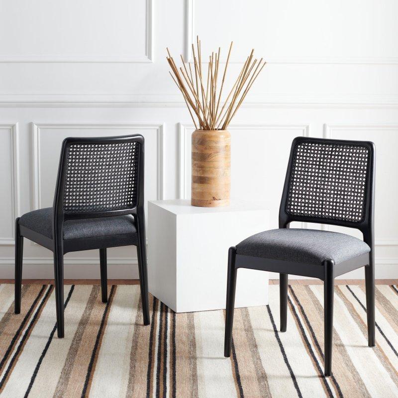 Kauçuk Ağacı Minderli 2li Set Rattan Sandalye - 49x45x82 cm - 253098
