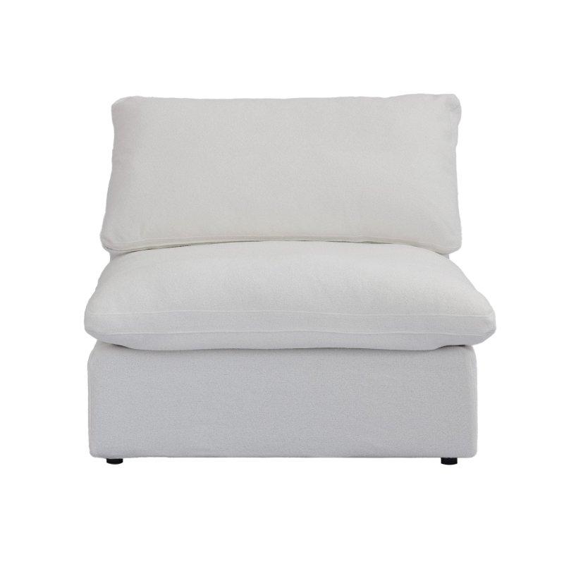 Keten ve Ahşap Modüler Şezlonglu Bohem Koltuk - 306x102x60 cm - 277049