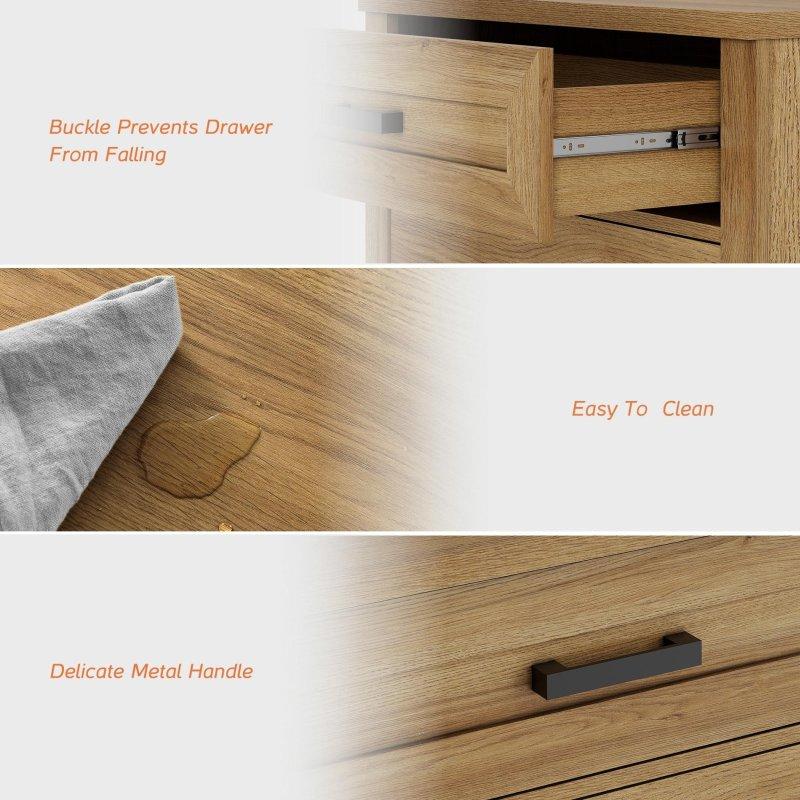Kır Evi Tarzı MDF 6 ve 12 Çekmeceli Şifonyer - 296546