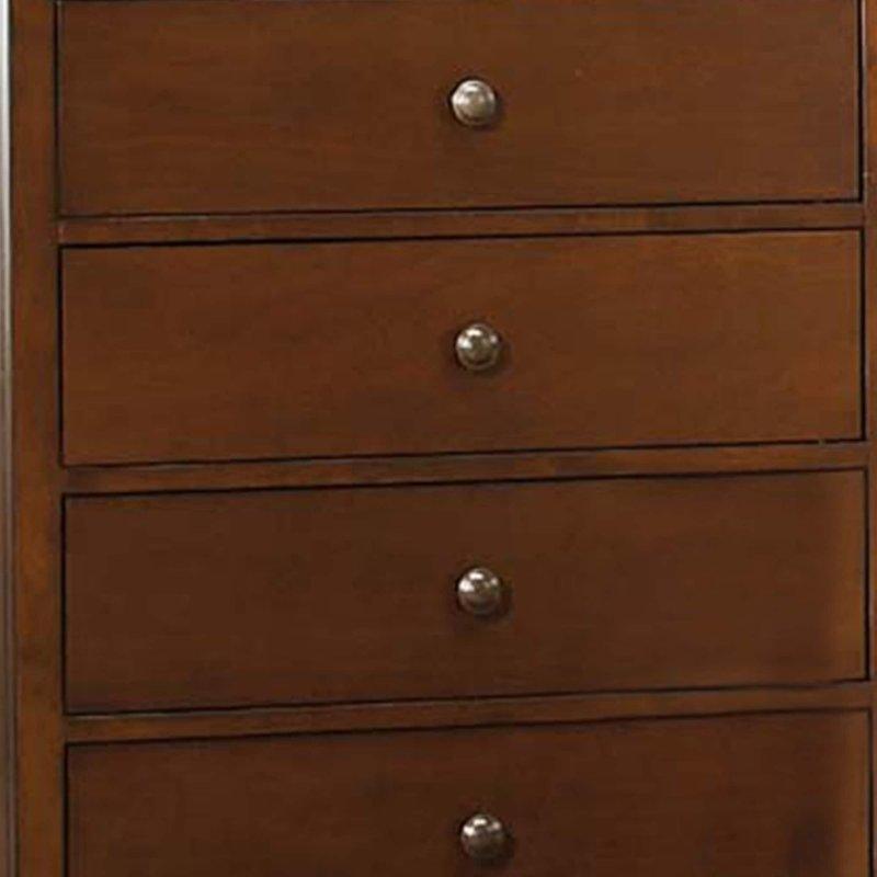 Kiraz Kahverengi Ahşap 5 Çekmeceli Şifonyer - 81x45x121 cm - 297725