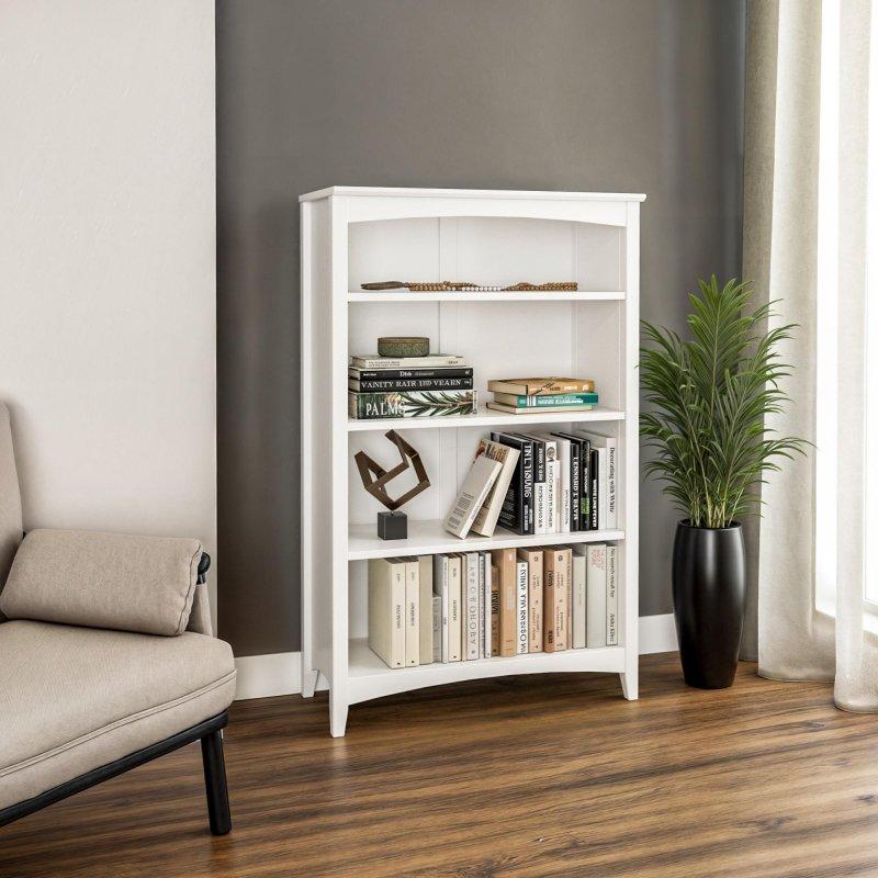 Kiraz Masif Çam Ayarlanabilir Raflı Kitaplık - 122 cm - 319105