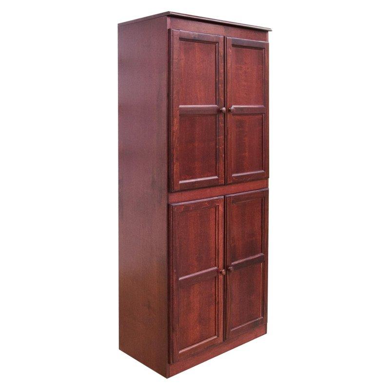 Kiraz Rengi Masif Ahşap 5 Raflı Kitaplık - 183x77 cm - 319135