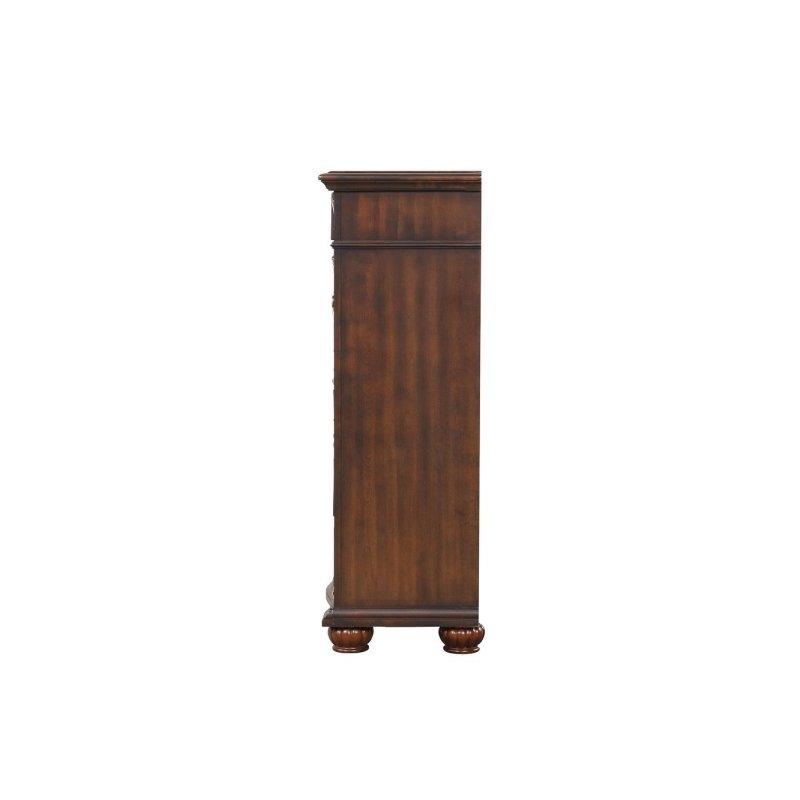 Kiraz Rengi Masif Ahşap 6 Çekmeceli Şifonyer - 102 cm - 300437