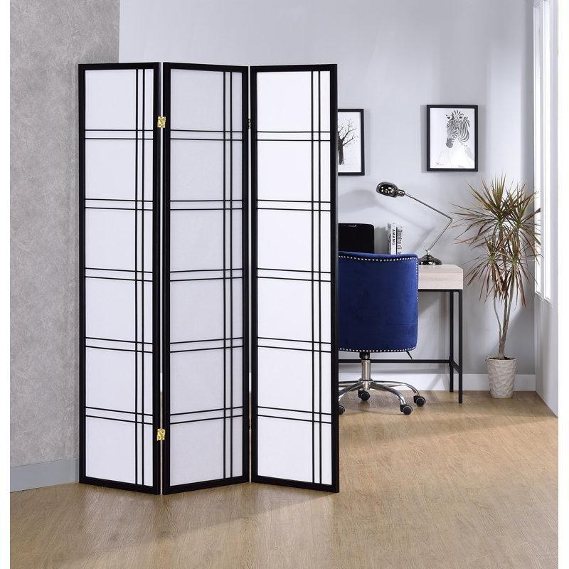 Kiraz Renkli Masif Ahşap Katlanır Paravan - 150x44 cm - 320985