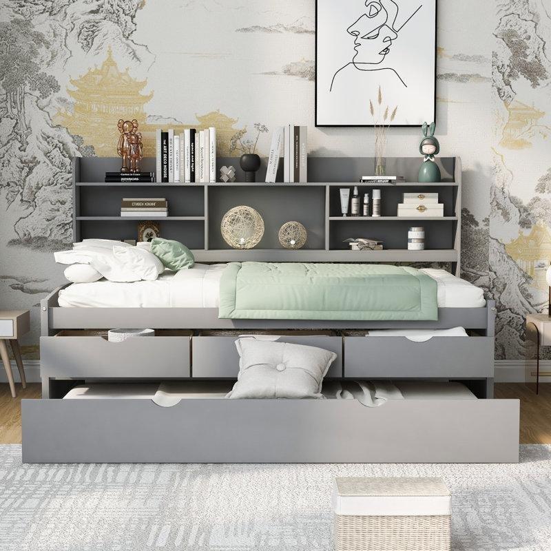 Kitaplıklı 3 Çekmeceli Yavru Yataklı Karyola - 329258 Kitaplıklı 3 Çekmeceli Yavru Yataklı Karyola - 329258