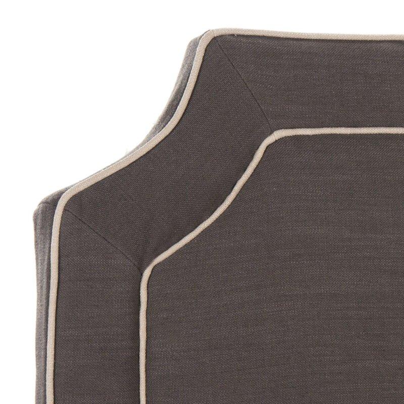 Kömür Grisi Keten Kumaş Biyeli Yatak Başlığı - 154 cm - 335040