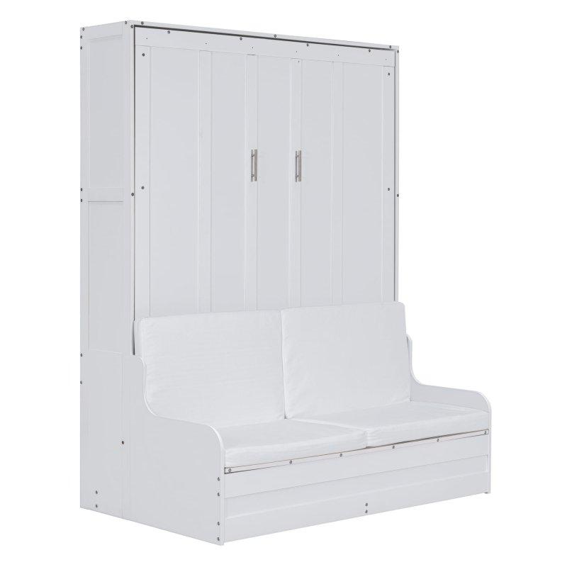 Kontrplak ve MDF Katlanabilir Koltuklu Duvar Yatağı - Queen Boy - 264410