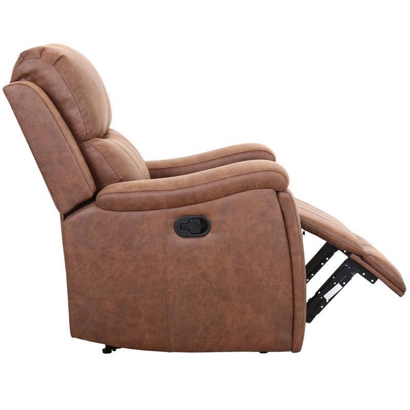 Konyak Suni Deri Gizli Bardaklıklı Manuel Mekanizmalı Baba Koltuğu 2li Set - 94 cm - 323770