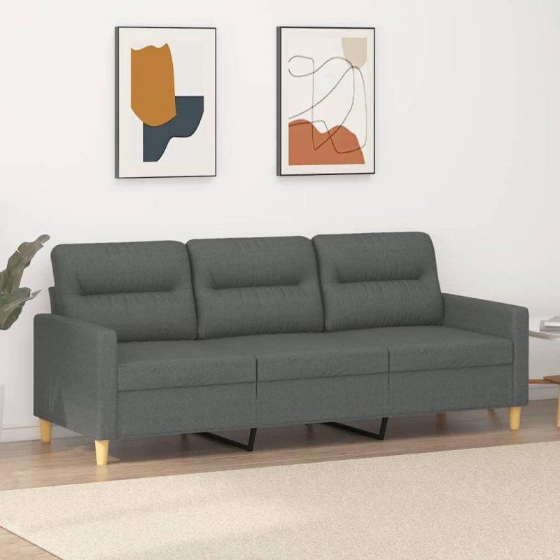 Koyu Gri Kumaş Döşemeli Metal İskeletli Modern Köşe Koltuk - 255802