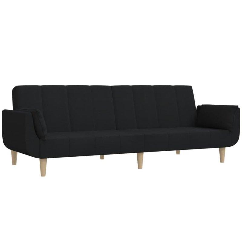 Koyu Gri Kumaş Yataklı İki Yastıklı Bohem Koltuk - 220 cm - 283609