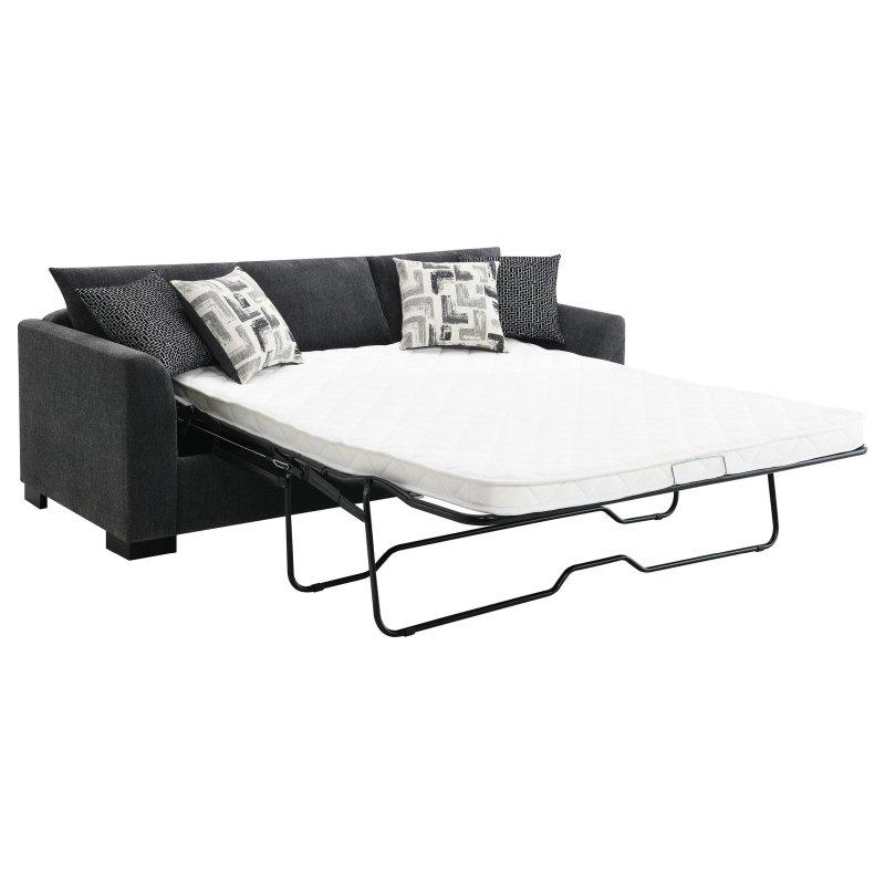 Koyu Gri Masif Ahşap Yataklı Şezlonglu Bohem Koltuk - 213x149 cm - 289172