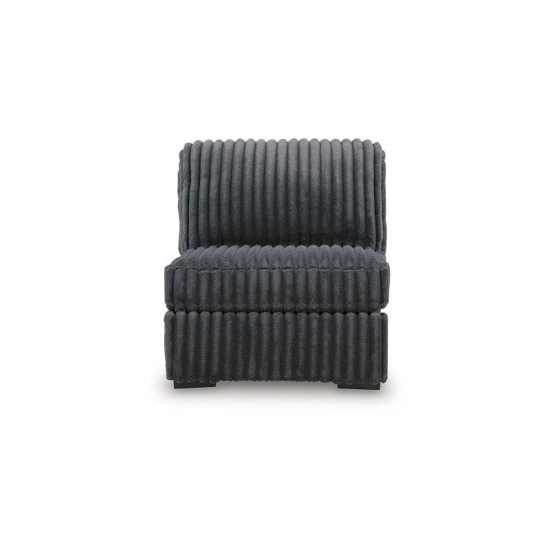 Koyu Gri Polyester Kumaş 3 Parçalı Köşe Bohem Koltuk - 323x105 cm - 288120