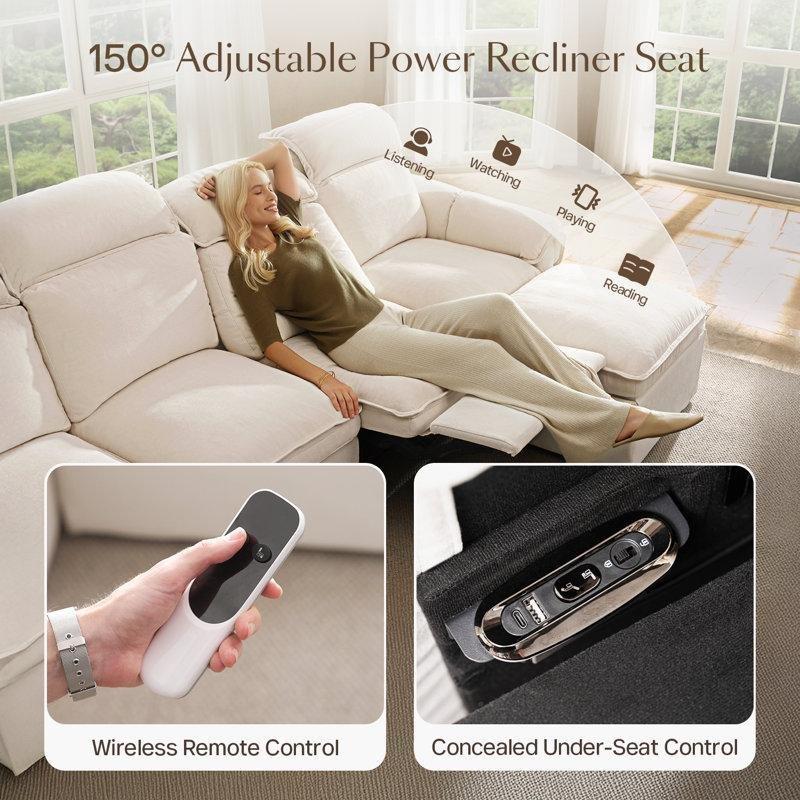 Koyu Gri Polyester Kumaş Motorlu USB Portlu Ayarlanabilir Başlıklı Baba Koltuğu - 322674