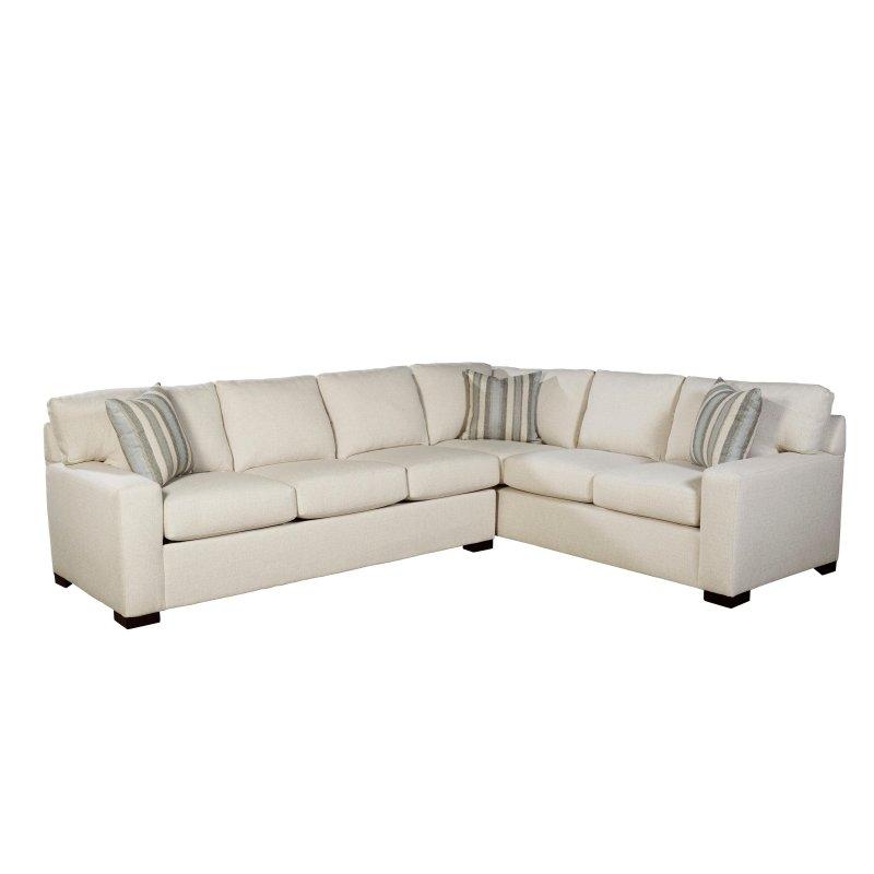 Krem Bej Kumaş Yataklı ve Masif Ahşap İskeletli Köşe Koltuk - 291x228 cm - 259835
