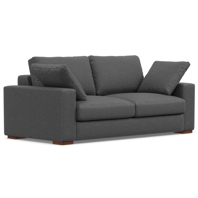 Krem Kumaş Yastık Sırtlı Derin Oturumlu Bohem Koltuk - 199 cm - 285956
