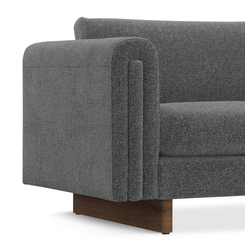 Krem Masif Ahşap Ayaklı Çıkarılabilir Minderli Bohem Koltuk - 214x97x77 cm - 285949