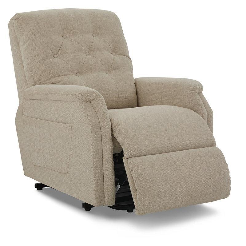 Krem Polyester Kapitoneli Çift Motorlu Kaldırma Destekli Baba Koltuğu - 322304