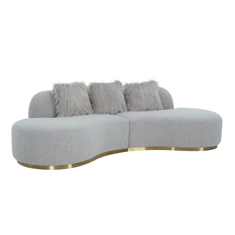 Krem Polyester Kumaş Kavisli Kolsuz Bohem Koltuk - 294029 Krem Polyester Kumaş Kavisli Kolsuz Bohem Koltuk - 294029