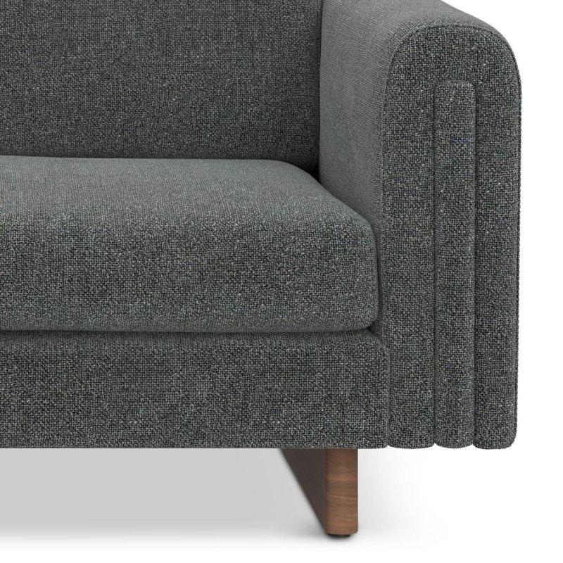 Krem Polyester Kumaş Masif Ahşap Ayaklı Çıkarılabilir Minderli Bohem Koltuk - 155 cm - 287671