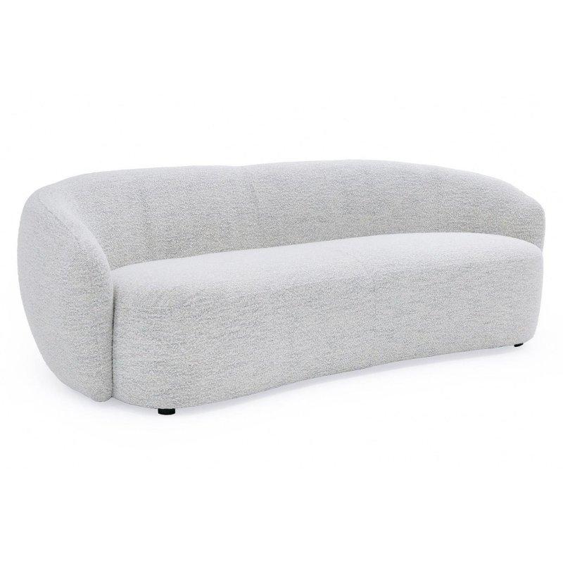 Krem Rengi Kumaş Yuvarlak Kollu Modern Tasarım Bohem Koltuk - 229x101x74 cm - 279455