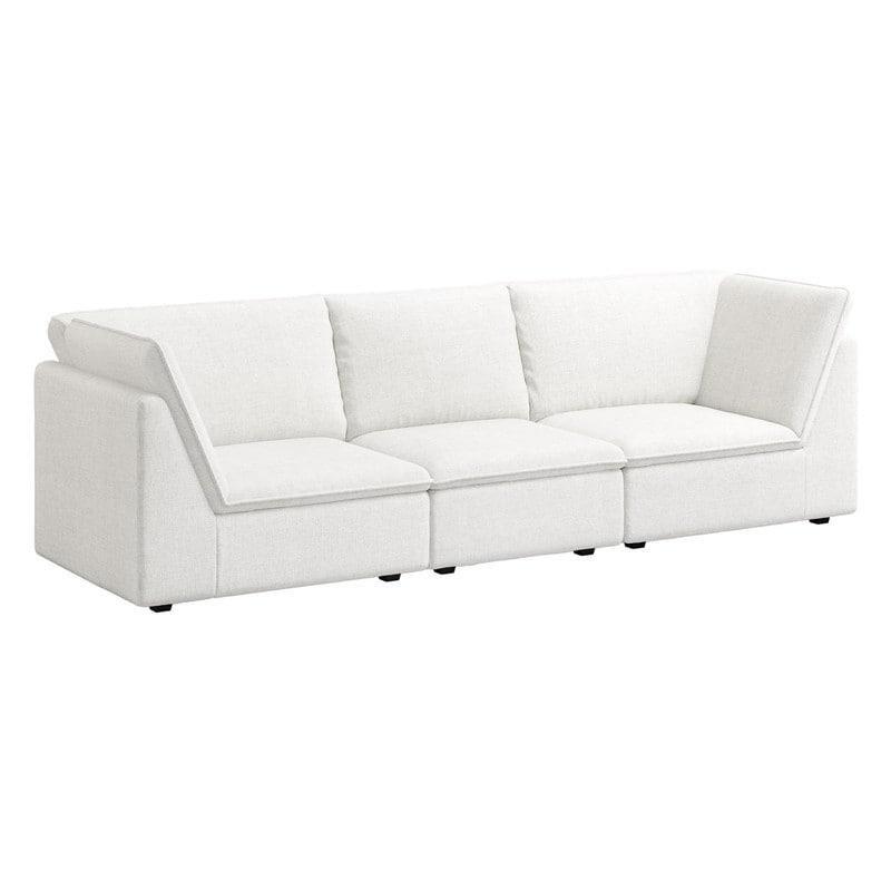 Krem Rengi Polyester Su İtici Kumaşlı Geniş Kollu Bohem Koltuk - 284 cm - 286285