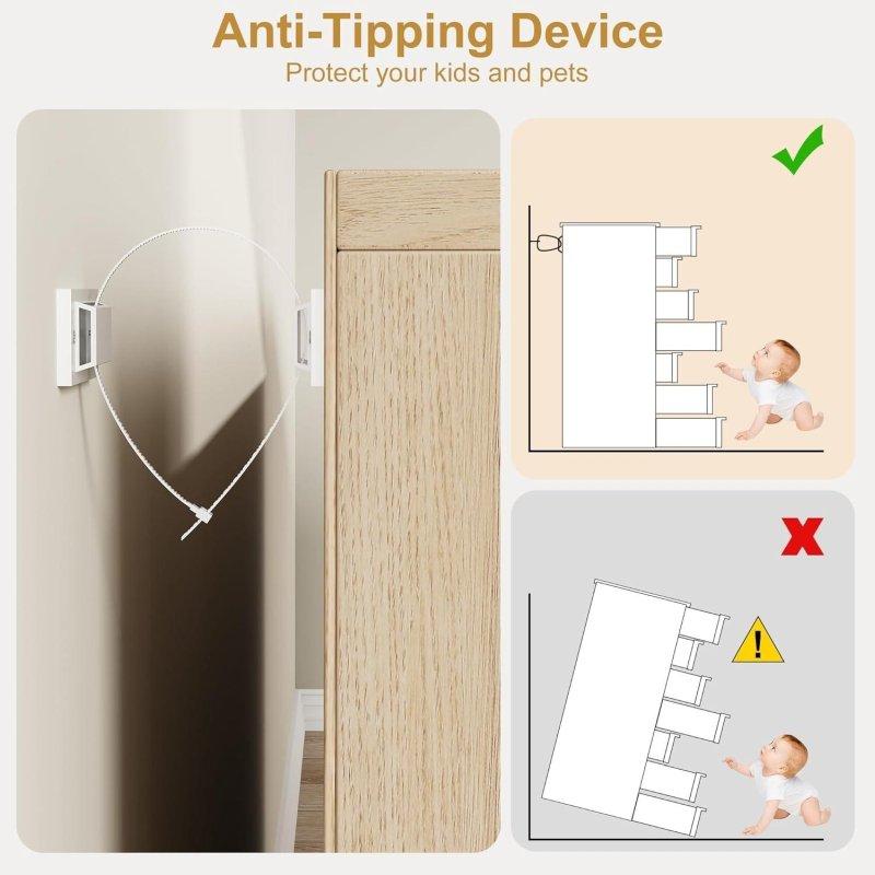 Krem ve Doğal Ahşap Rengi 7 Çekmeceli Modern MDF Şifonyer - 300855
