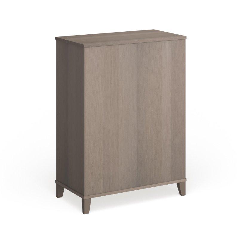 Kül Grisi MDF 4 Çekmeceli Saten Nikel Kulplu Şifonyer - 80x42x110 cm - 299893