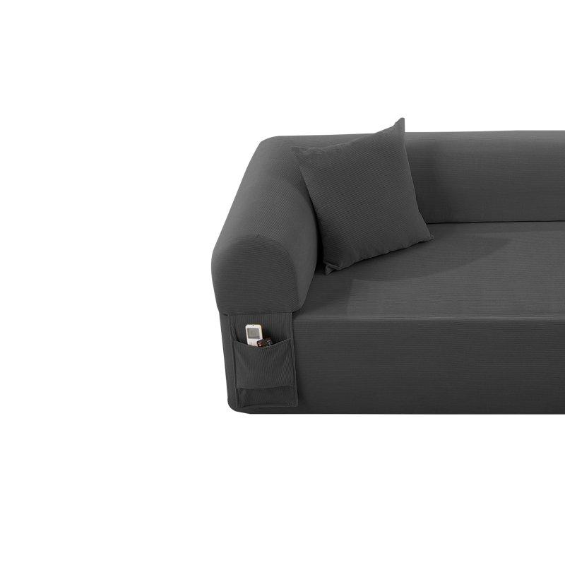Kumaş Alçak Profilli Yan Cepli 3 Kişilik Bohem Koltuk - 211x77x61 cm - 280771