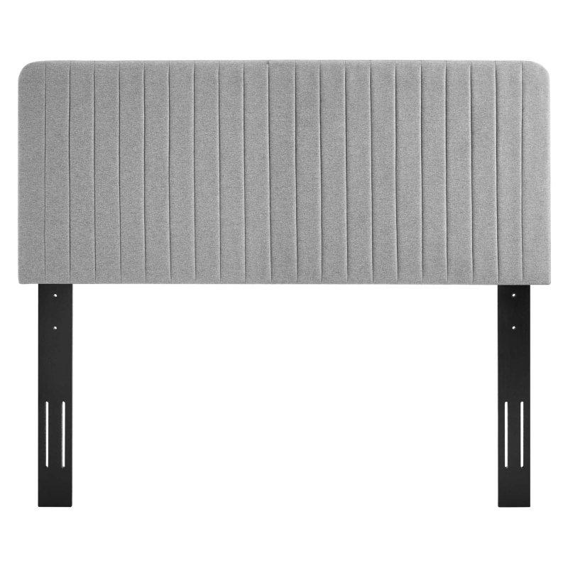 Kumaş Döşemeli Dikey Kanallı MDF Yatak Başlığı - 204 cm - 335159