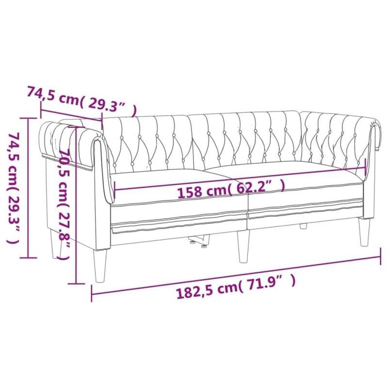 Kumaş Kapitoneli Chesterfield Koltuk - 291661