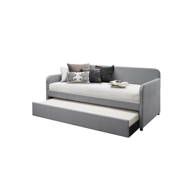 Kumaş Kaplı Yavru Yataklı Masif Ahşap Daybed Karyola - 330264