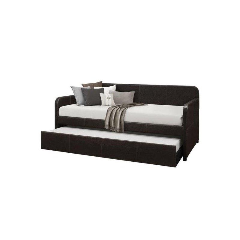 Kumaş Kaplı Yavru Yataklı Masif Ahşap Daybed Karyola - 330264