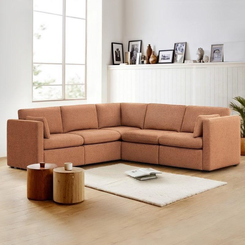 Kumaş Modüler Geniş Oturumlu Yönü Değiştirilebilir Köşe Koltuk - 260501