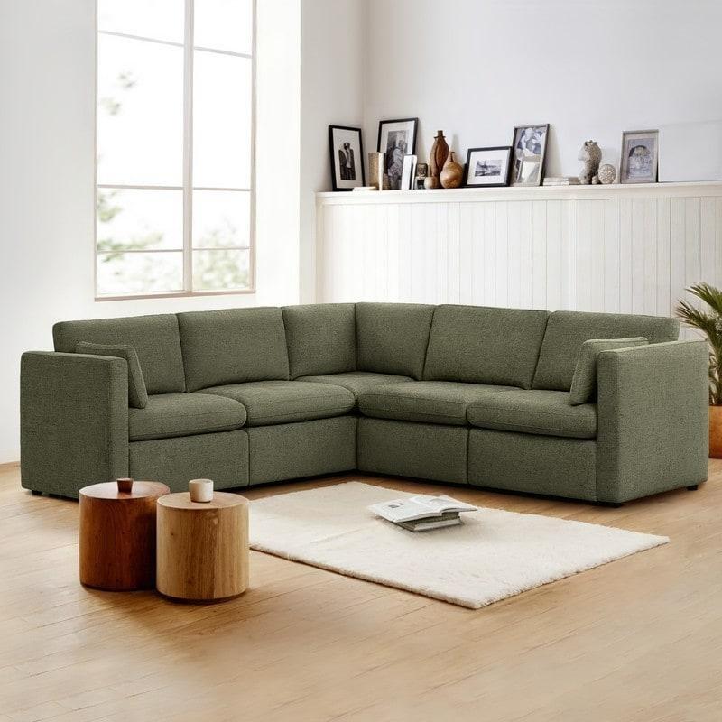Kumaş Modüler Geniş Oturumlu Yönü Değiştirilebilir Köşe Koltuk - 260501