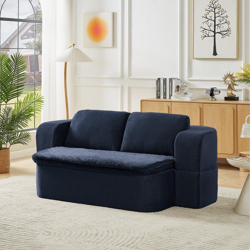 Kumaş Yataklı Katlanabilir 2si 1 Arada Bohem Koltuk - 190x105x67 cm - 285466