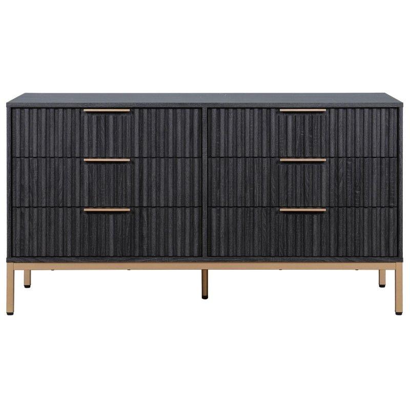 Laminat 6 Çekmeceli Modern Şifonyer - 150x51x83 cm - 294914